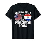 American Raised With Paraguayan Roots USA Paraguay Flag T-Shirt