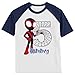 Personalized Black Spider Boy Super Hero Birthday Shirt | Handmade Decorated Shirt | Personalized with Name and Age | Unisex Short Sleeve Raglan T-Shirt