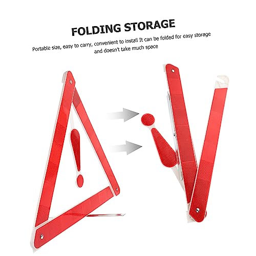 Kit 2 Triángulos Portátiles Plegables para Auto miniatura 6