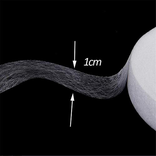 1PC 70 Yards Double Sided Fusible Sewing Fabric Hemming Tape DIY Cloth Craft 1CM, No-sew Fusible Bonding Web,Fabric Adhesive