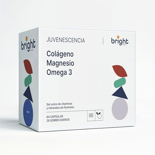 Colageno con Magnesio y Vitamina C + Omega 3 capsulas. Gestión de la Edad, 3 Suplementos en 1 Paquete para Piel, Articulaciones y Juventud interior. 28 Dosis Diarios