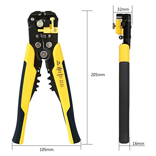 Self-Adjusting Wire Stripper,Cable Cutter Crimper,Automatic Wire Stripping Tool/Cutting Pliers Tool for Industry