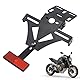 Verstellbarer Motorrad Kennzeichenhalter, Universal Nummernschildhalter, für Meisten Gängigen Motorradmodellen（Ohne Licht）