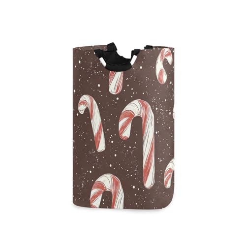 Jihqo Laundry Hamper Basket Candy Red White Collapsible Nursery Storage Bin Waterproof Clothing Baskets for Home Bedroom Bathroom Washing Room