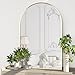NEUWEABY Wall Mounted Mirror, Arched Wall Mirror for Bathroom, 2 Pieces 24