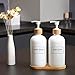 TESWEY 40 PCS Clear Hand Soap and Lotion Labels,Transparent Waterproof Shampoo Conditioner Labels Stickers,Preprinted Bathroom Labels for Soap Dispenser Bottles