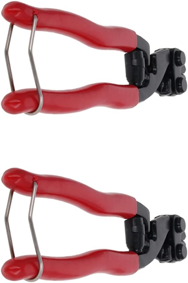 Auniwaig 8 Inch Mini Bolt Cutters Bi-Material Handle with Soft Rubber Grip Wire Cutter Bolt Clipper for Heavy Duty Wrie Bolt Nail Rivert Barbed Wire Bolts Most Soft to Medium Metals Cutting 2Pcs