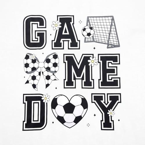 Soccer Shirts for Women Funny Soccer Mom Tshirt Game Day Graphics Tees Tops2