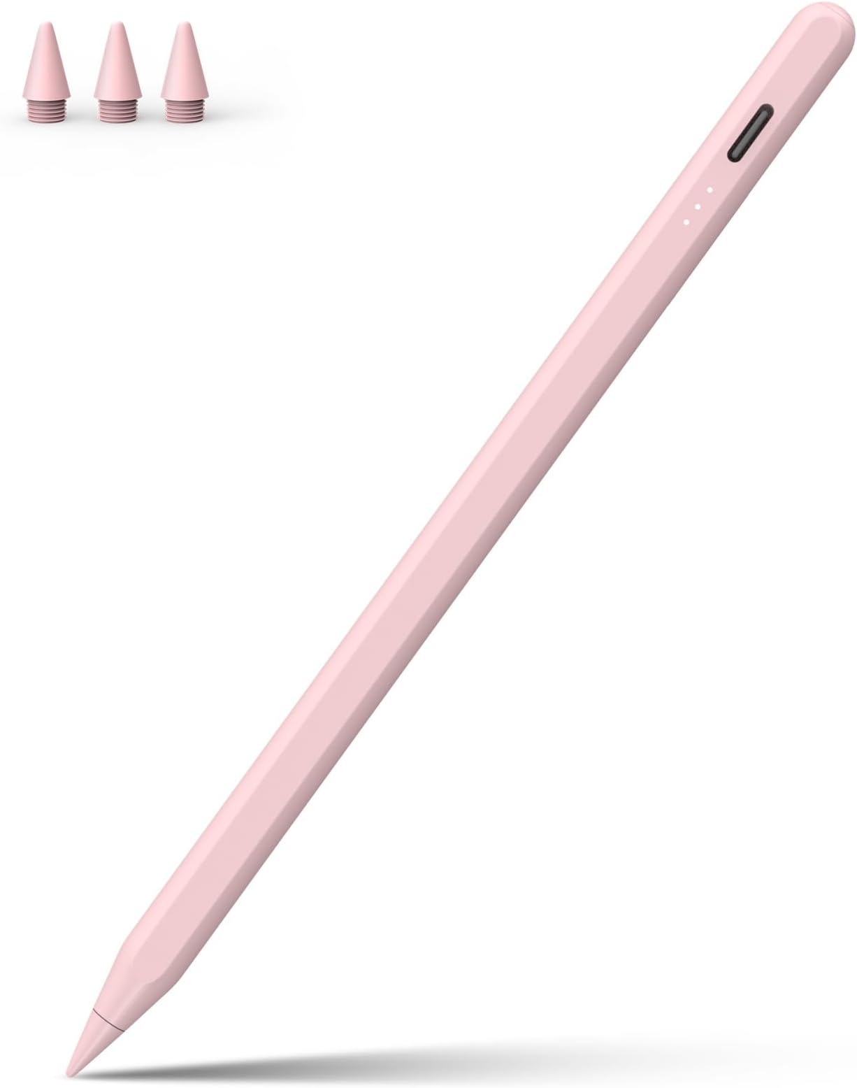 Stylus Pen for iPad, 13 mins Fast Charge Apple iPad Pencil with Palm Rejection, Compatible with 2018-2024 iPad Air 3/4/5/6, iPad Mini 5/6, iPad 6/7/8/9/10, iPad Pro 11"/12.9"/M4 (Pink)