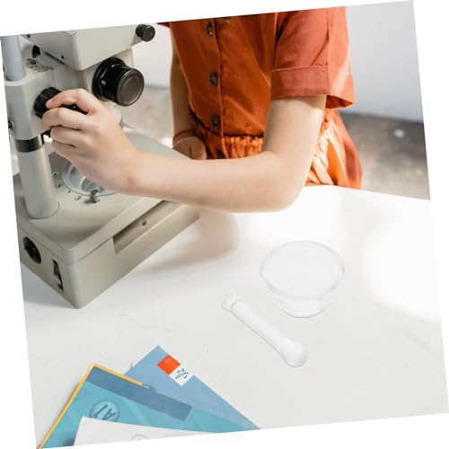 Set de mortero y mano de vidrio 60ml para cocina y laboratorio miniatura 6