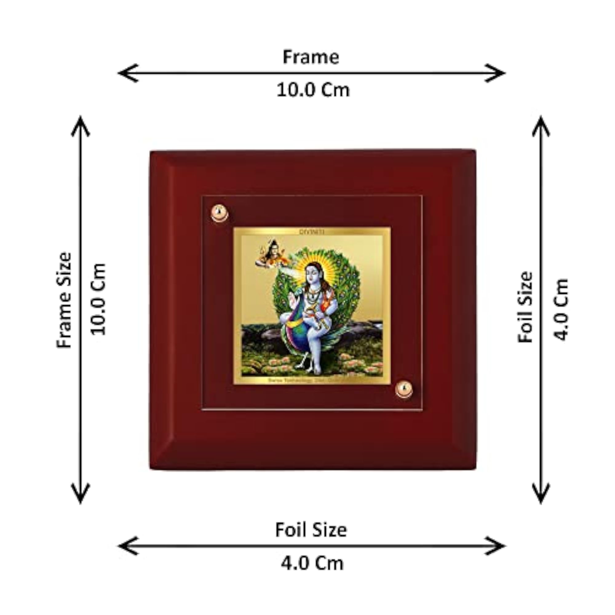 Baba Balak Nath Ji 24K Gold Plated MDF Photo Frame, Premium Gift
