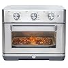 GE Mechanical Air Fryer Toaster Oven + Accessory Set | Convection Toaster with 7 Cook Modes | Large Capacity Oven - Fits 12" Pizza | Countertop Kitchen Essentials | Stainless Steel