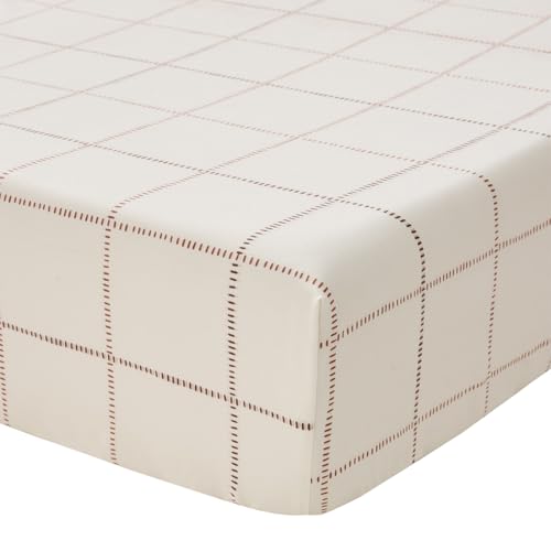 Drap housse imprimé en polyester recyclé Diego élastique et doux - 2