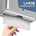 PLUSSEN Paper Towel Dispenser Wall Mount, Adhesive No Drilling Multifold Trifold C Fold Commercial Hand Towel Dispenser,Silver