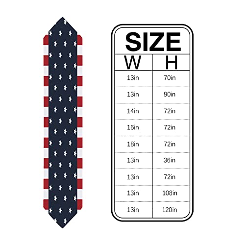 Zfuncing Linen Burlap Table Runner Dresser Scarves, Independence Day 4Th Of July Table Runners For Dinner Holiday Party, Kitchen Dining Table Decor American Flag 13X48In #TOP3