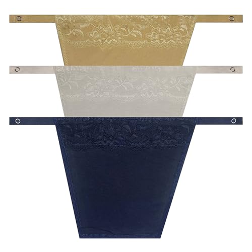 Image of Cotton Clip-on Mock Lace Camisole for Women,Deep Neck Cleavage Cover Cami Secret