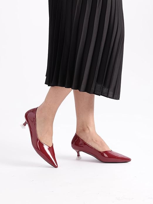 Image of Marc Loire Women's Kitten Heel Pump Shoes for Formal and Office Wear