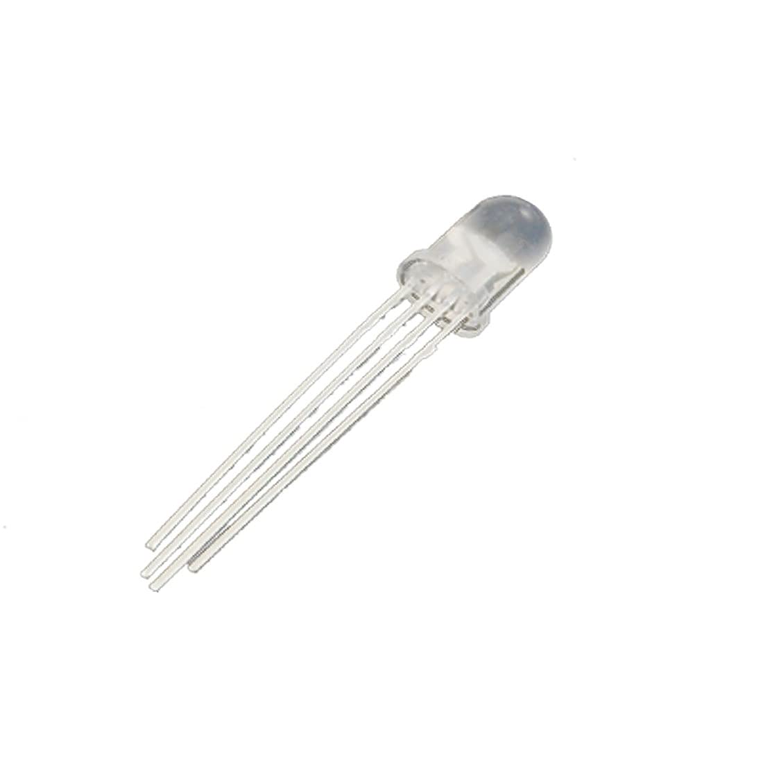 NEW LON0167 50 Pcs 5mm Round Head Common Cathode RGB Light LED Emitting Diodes(50 Stück 5mm Rundkopf Gemeinsame Kathode RGB Licht LED Emittierende Dioden