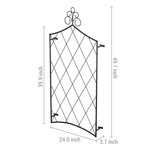 MyGift 4 Ft Wall Garden Trellis, Diamond Lattice Plant Support Frame by MyGift - Used condition - Image 5
