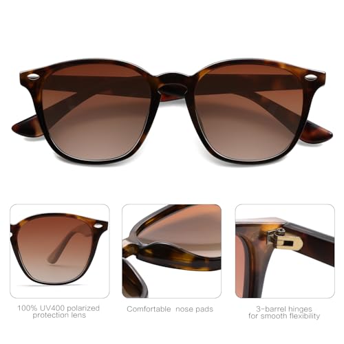 SOJOS Retro Kids Square Polarized Sunglasses for Girls Boys Age 3-10 UV400 Protection De Sol Gafas SK56164