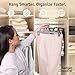 Hanger Central 30 Pack Pants Hangers – 12 Inch Slim Plastic Clothes Hangers with Clips for Skirts, Shorts & Trousers – Non Slip Grip, Heavy Duty Space Saver with Swivel Hook – Black Closet Organizer