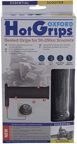 OXFORD EL423 Heizgriffe 22mm - Motorrad Lenkergriffe Mit Heizfunktion 123mm