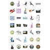 100Pcs New Hampshire Stickers Pack – Aesthetic NH State Vinyl Decals for Water Bottle, Laptop, Car, Scrapbooking & Travel Souvenirs – Waterproof State Stickers #3