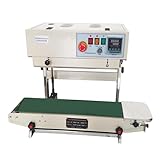 INTSUPERMAI Continuous Sealing Machine Vertical FR770 Auto Sealer Machine Automatic Impulse Bag Sealing Machine with Digital Display 110V