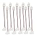 Produktbild LitaElek 10pcs Wasserdicht LED Streifen Verbinder 2 Polig 10mm Breite Wasserdicht SMD 5050 5630 Einfarbige LED Strip Eckverbinder LED Band Anschlusskabel LED Stripe Schnellverbinder, 17cm Lang