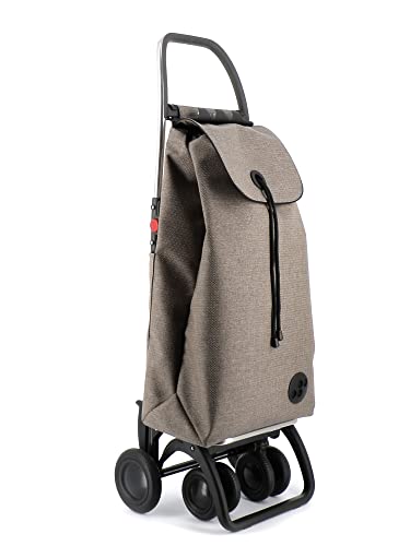 Carro Rolser I-MAX ZD 4 Ruedas 2 Giratorias Plegable - Beige
