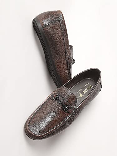 Image of Buckaroo BCK Otis FullGrain Natural Leather Brown Casual Loafer for Mens