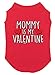 Tcombo Mommy is My Valentine Dog Shirt (Red, Medium)