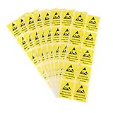 MAGICLULU 80pièces Lot De Autocollants Avertissement Électrostatiques Pour Étiquetage A...