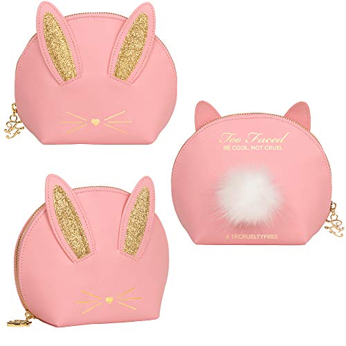 Borsa con rivestimento Troppo affrontato Bunny borsa fresco non crudele cosmetici borsa rosa