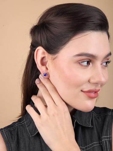 Puces d'oreilles argent pur et oxyde de zirconium pour le quotidien