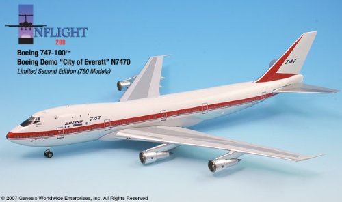 Amazon.com: Demo City of Everett Livery Boeing 747-100 Airplane