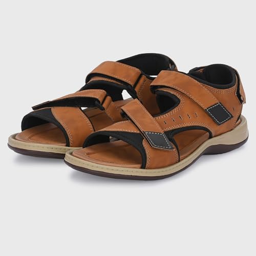 Image of Centrino Men's Sandal |leather sandals for office |New Fashion sandals for Men|Grip Insole for Stability | Comfortable Men Sandal with Premium Comfort & Quality (2029)