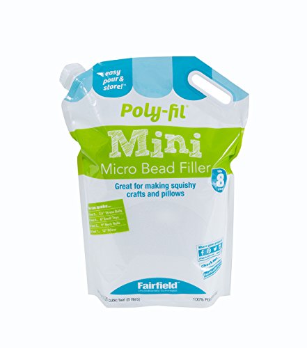 Fairfield PFMBST Poly-Fil Micro Beads, 8 L, White, 270 Fl Oz