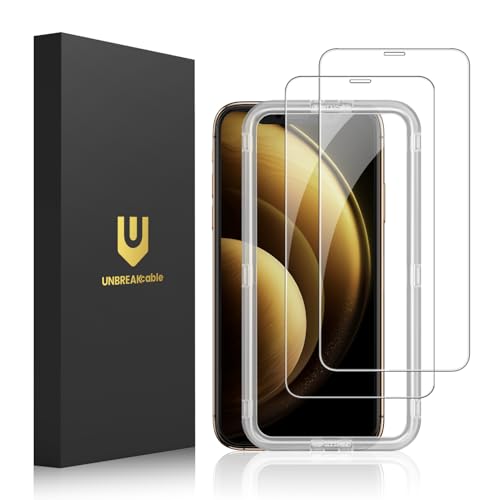 UNBREAKcable Tempered Glass Screen Protector Film for iPhone X/11 Pro/XS (5.8 Inches) [Pack of 2] HD 9H Hardness [Anti-Scratch, Anti-Fingermarks, Bubble Free and Ultra Clear] by UNBREAKcable - Used condition - US$10.20