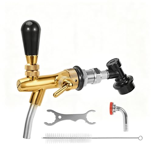 Gold Ball Lock Keg Tap with Flow Control