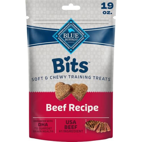 Blue Buffalo Bits Beef Soft & Chewy Dog Treats, Bite-Sized for Training, Made with Real Beef &...