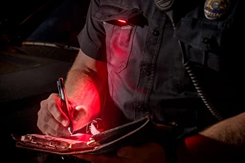 Quiqlitex2 Tactical Red/White Hands-Free Led Pocket Light, 20-200 Lumens, Aluminum Housing (Usb Rechargeable) #TOP6