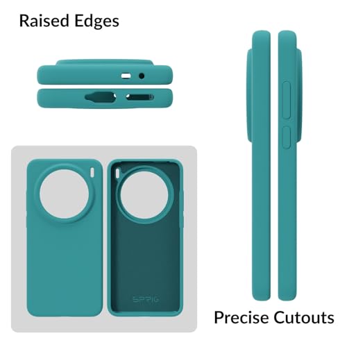 Image of SPRIG Compatible with Vivo X200 5G Premium SilkTone Back Cover Drop Tested Shock Proof Mobile Case for Men, Women, Boys and Girls with Camera Protection (Ocean Blue)