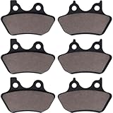 LOCOPOW Brake Pads Front and Rear for Road King, Dyna 2000-2007,Compatible with Harley Davidson Road Glide, Electra Glide, Low Rider, Wide Glide, Super Glide, Sportster XLH883R
