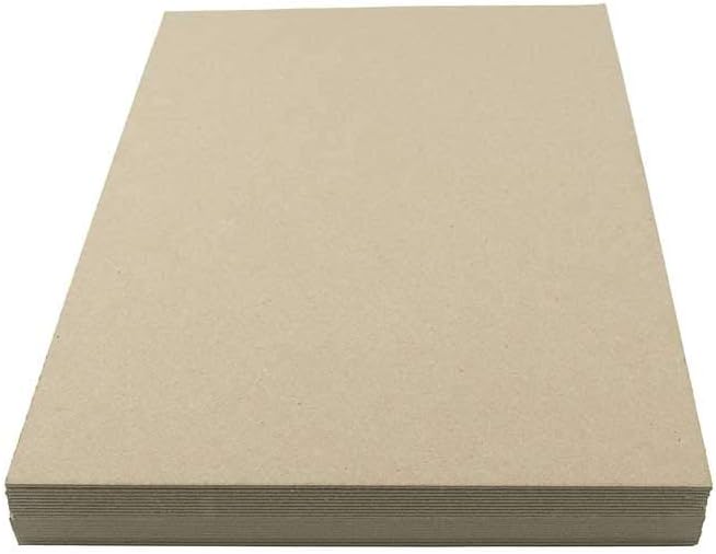 House of Card & Paper Grey Kraft Board 1500micron 945gsm A2 Size 20 Sheets per Pack