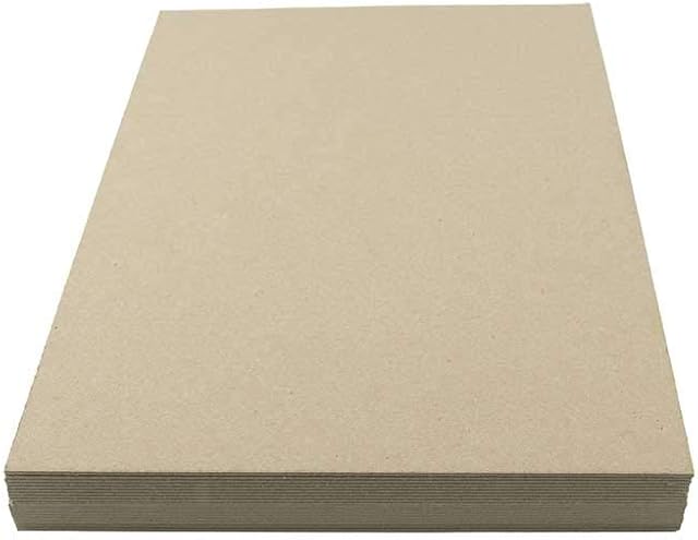 House of Card & Paper Grey Kraft Board 1500micron 945gsm A3 Size 20 Sheets per Pack
