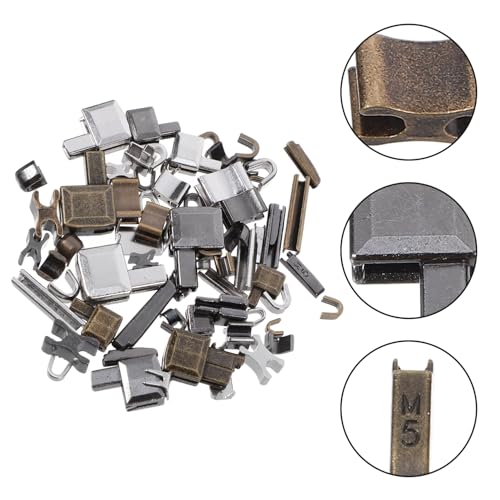 OHPHCALL Pino De Inserção De Zíper De Metal Kit De Reparo De Zíper Substituição De Zíper Pára De Met