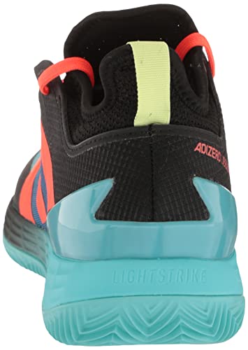 adidas Tênis masculino Adizero Ubersonic 4 Clay, Pulse Aqua/Preto/Preto, 7.5