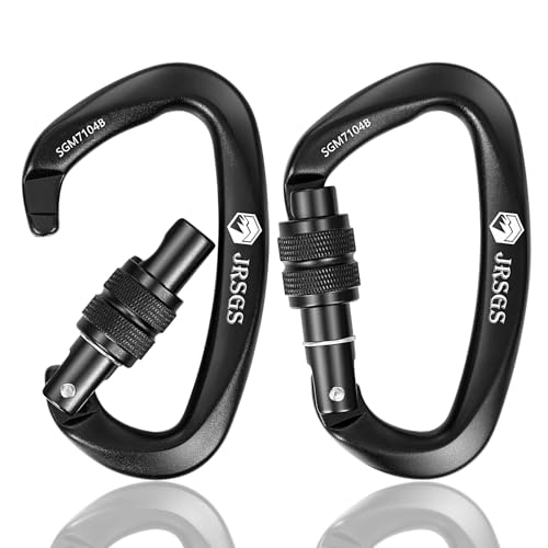 Image of Climbing Carabiner Clips,Locking Carabiner for Camping,Rescue,Hunting