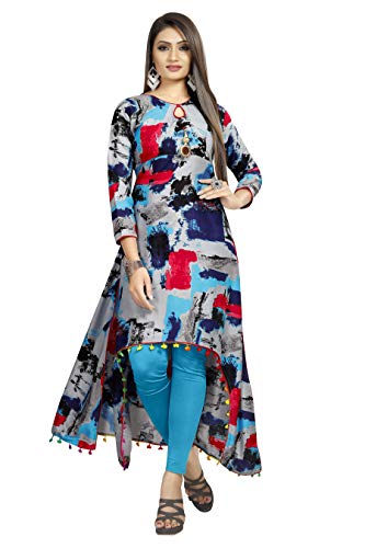 Buy Womens Flared Multicolored Kurti at 
